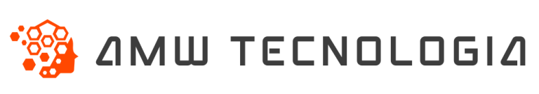 Logo da loja de informática e telecomunicações AMW Tecnologia