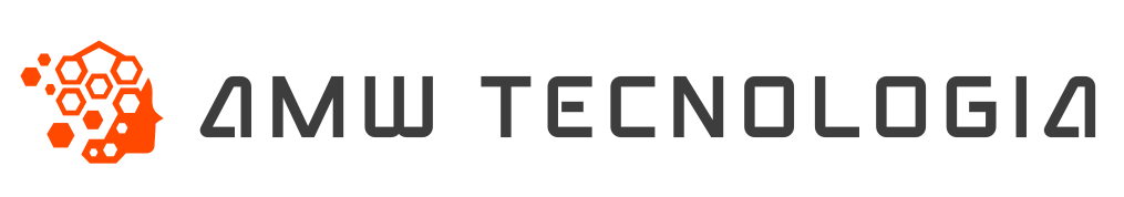Logo da loja de informática e telecomunicações AMW Tecnologia